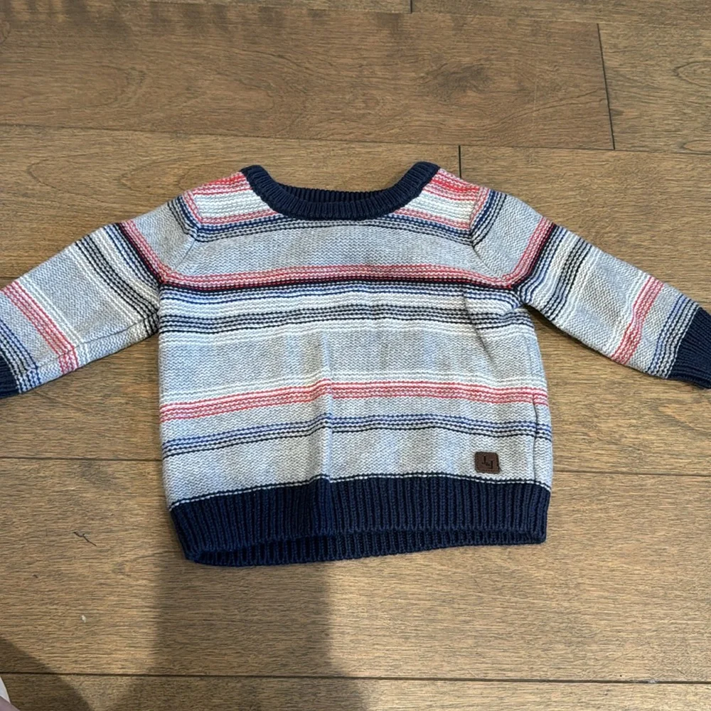 Janie and jack boys bundle 3-6 sweater and‎ 13-18 shorts plaid